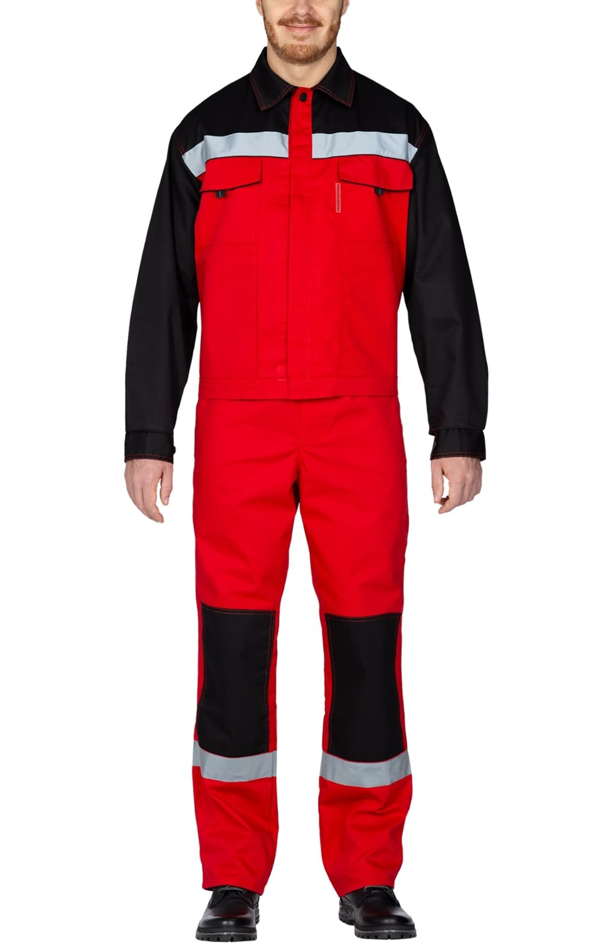 65178 Костюм "Мастер-Люкс" красный с черным  Летняя спецодежда  размер 56-58/170-176  - Вид №8