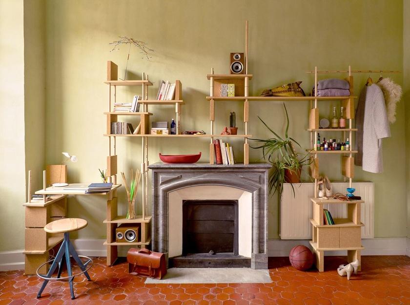 smarin Модульная модульная открытая полка из дерева sun-id-1442905 - Вид №4