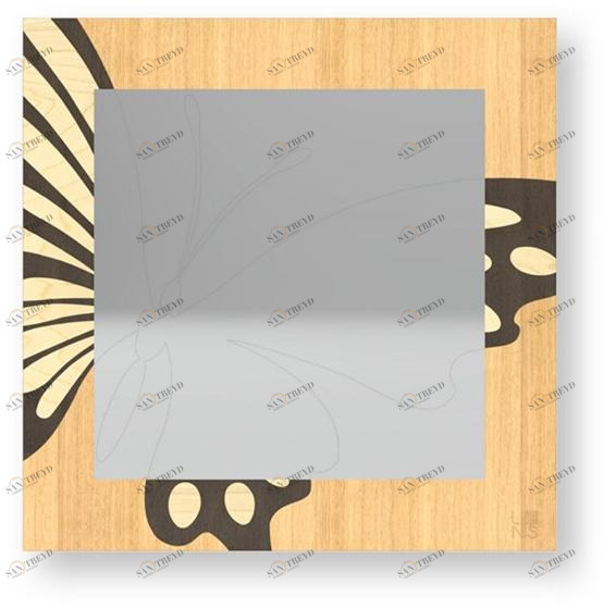 LIGNIS® Квадратное настенное зеркало в раме Dolcevita animalier 12.011