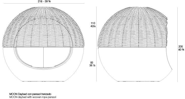 VONDOM Грядка из полиэтилена в форме иглу Moon 54279 - Вид №7