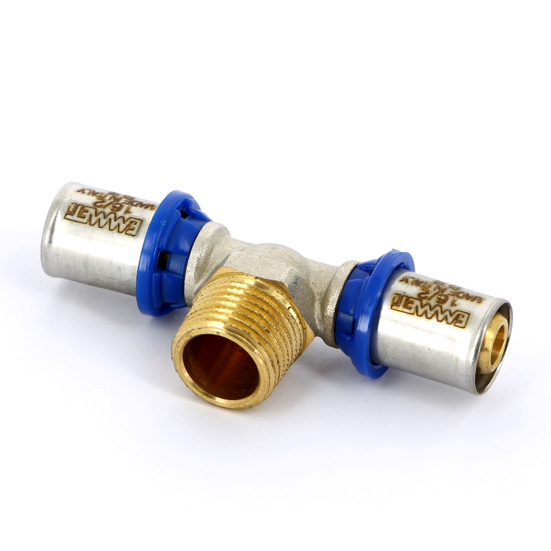 Тройник пресс-Н EMMETI 16х1/2"х16 28101410 - Вид №2