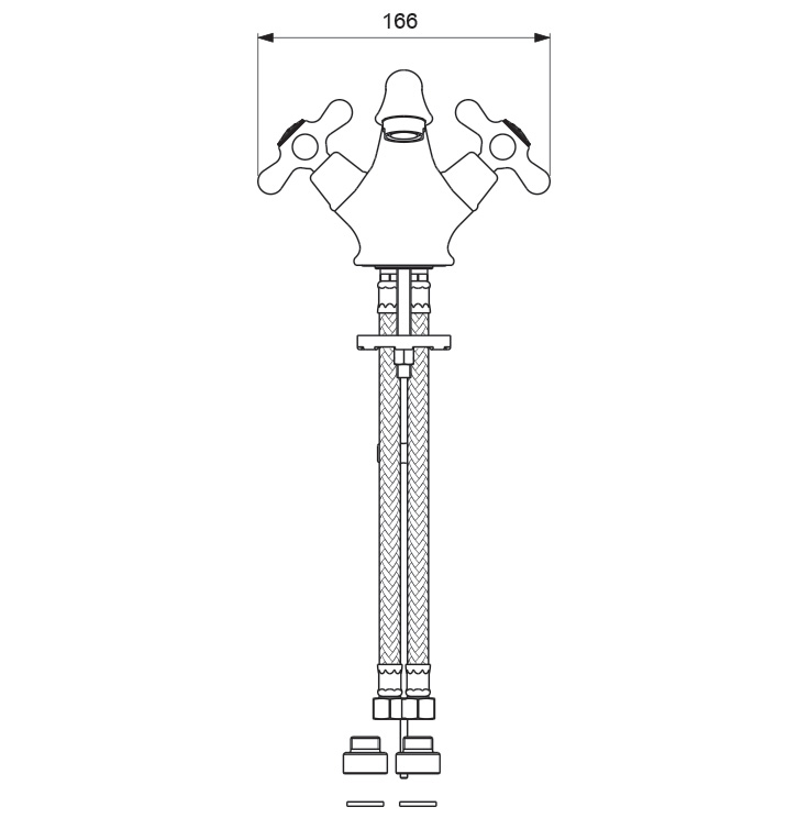 BA117AA Смеситель для умывальника VIDIMA RETRO - Вид №2