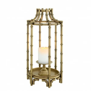 Подсвечник-фонарь металлический латунь Archipelago от Eichholtz EICHHOLTZ EICHHOLTZ 060399 Золото