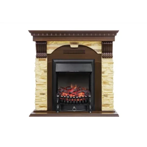 Каминокомплект Royal Flame Dublin с очагом Fobos FX BL 1.5 кВт цвет слоновая кость/темное дерево 89335221 STLM-2198015