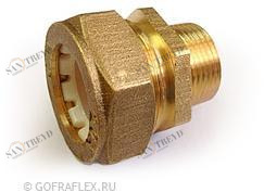 Муфта труба-наружная резьба (папа) 20мм * 3/4 дюйма Santreyd BC20