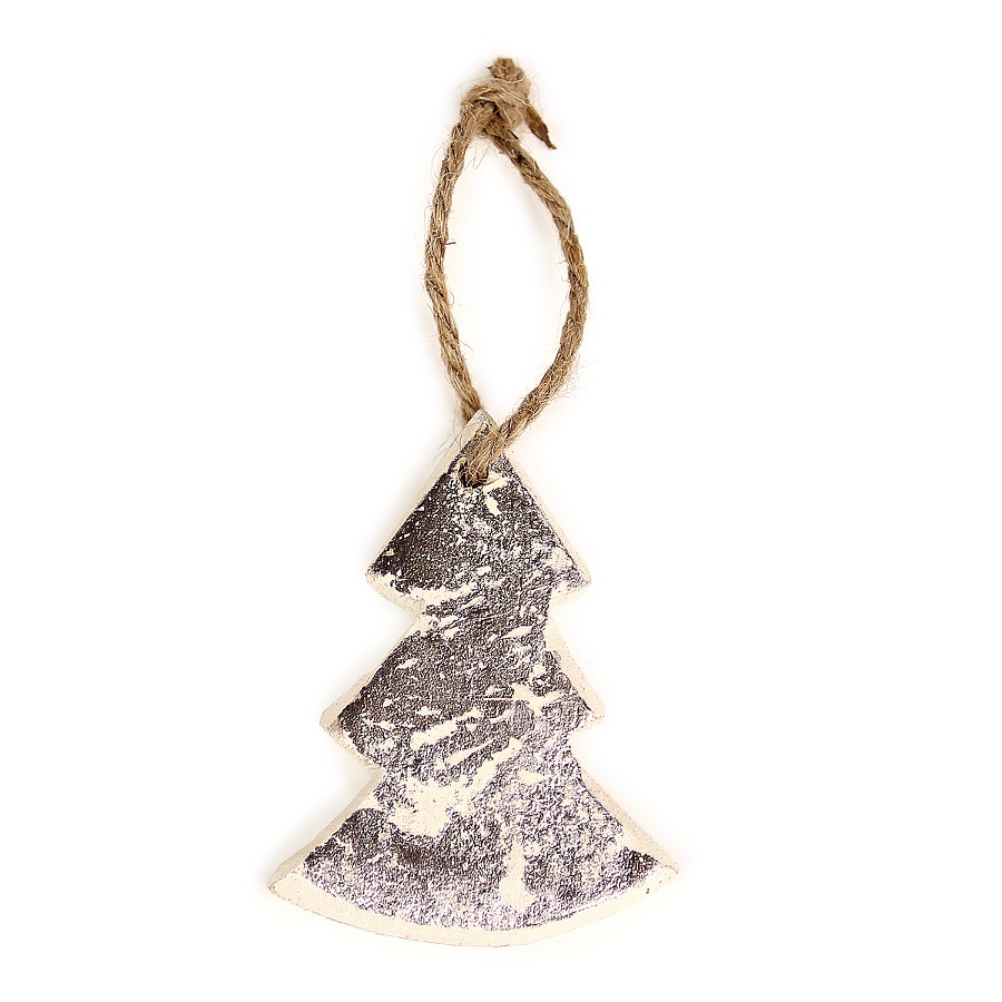 en_ny0012 Украшения подвесные silver stars/trees/hearts, деревянные, в подарочной коробке, 24 шт. EnjoyMe  - Вид №8