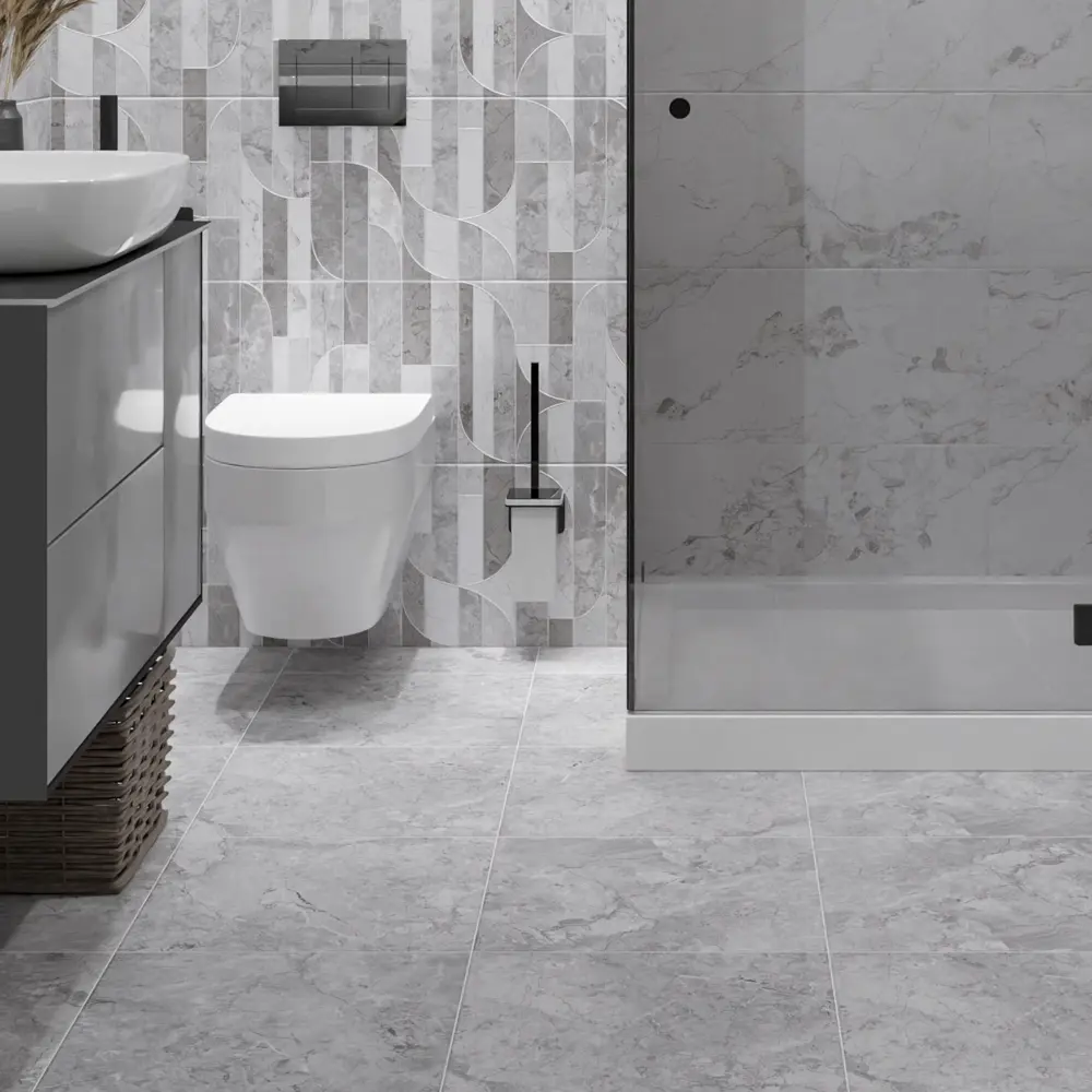 Плитка напольная Azori Misteria Grey 42x42 см 1.23 м² матовая цвет серый 89453972 STLM-2014888