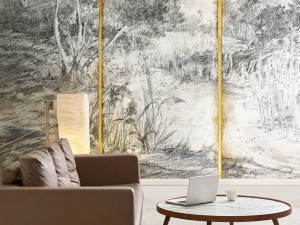 Восточные обои ПВХ бесплатно, экологически чистые, моющиеся