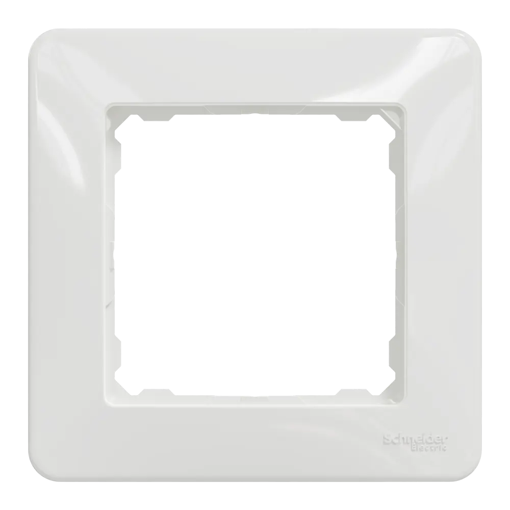 Рамка для розеток и выключателей Systeme Electric Sedna Design 1 пост, цвет белый 84828235 STLM-2040098