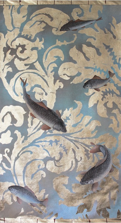 HEC40 Настенное панно 70х110 см, холст, роспись HECTOR Santreyd 