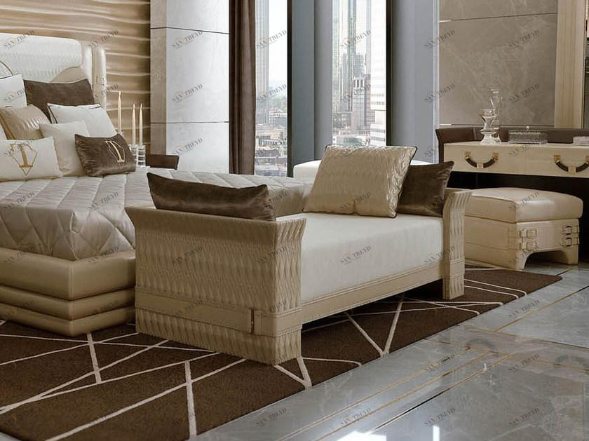 Turri Мягкая кожаная скамейка Numero tre sun-id-1412282