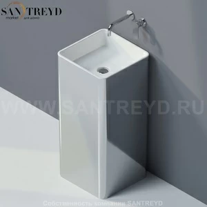 MW40PCHROMO Напольная раковина стоящая квадратная Ceramica Flaminia Mono