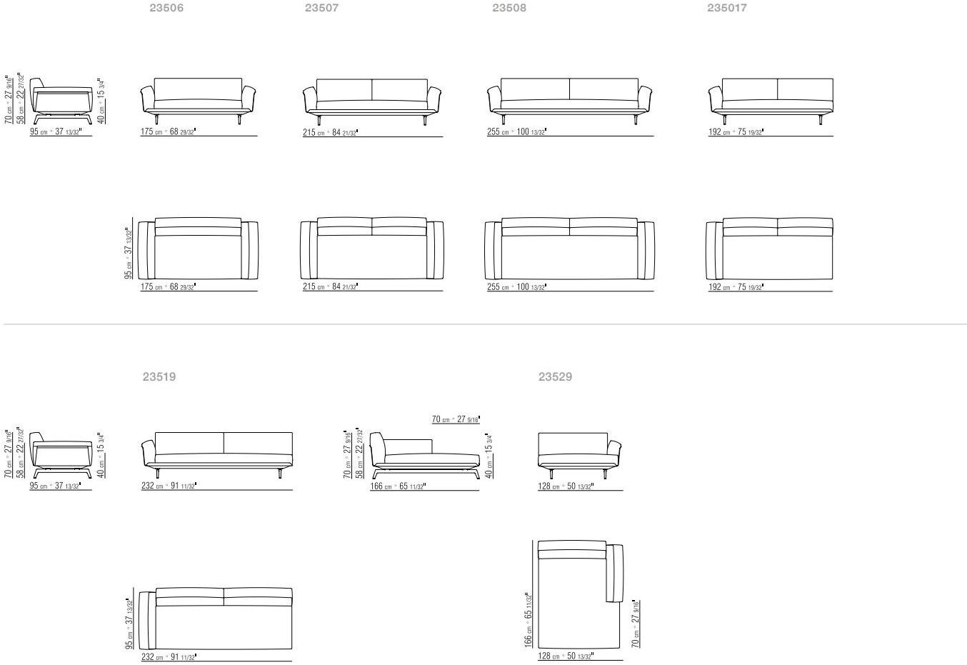Flexform 3-х местный тканевый диван со съемным чехлом Este sun-id-1443874 - Вид №3