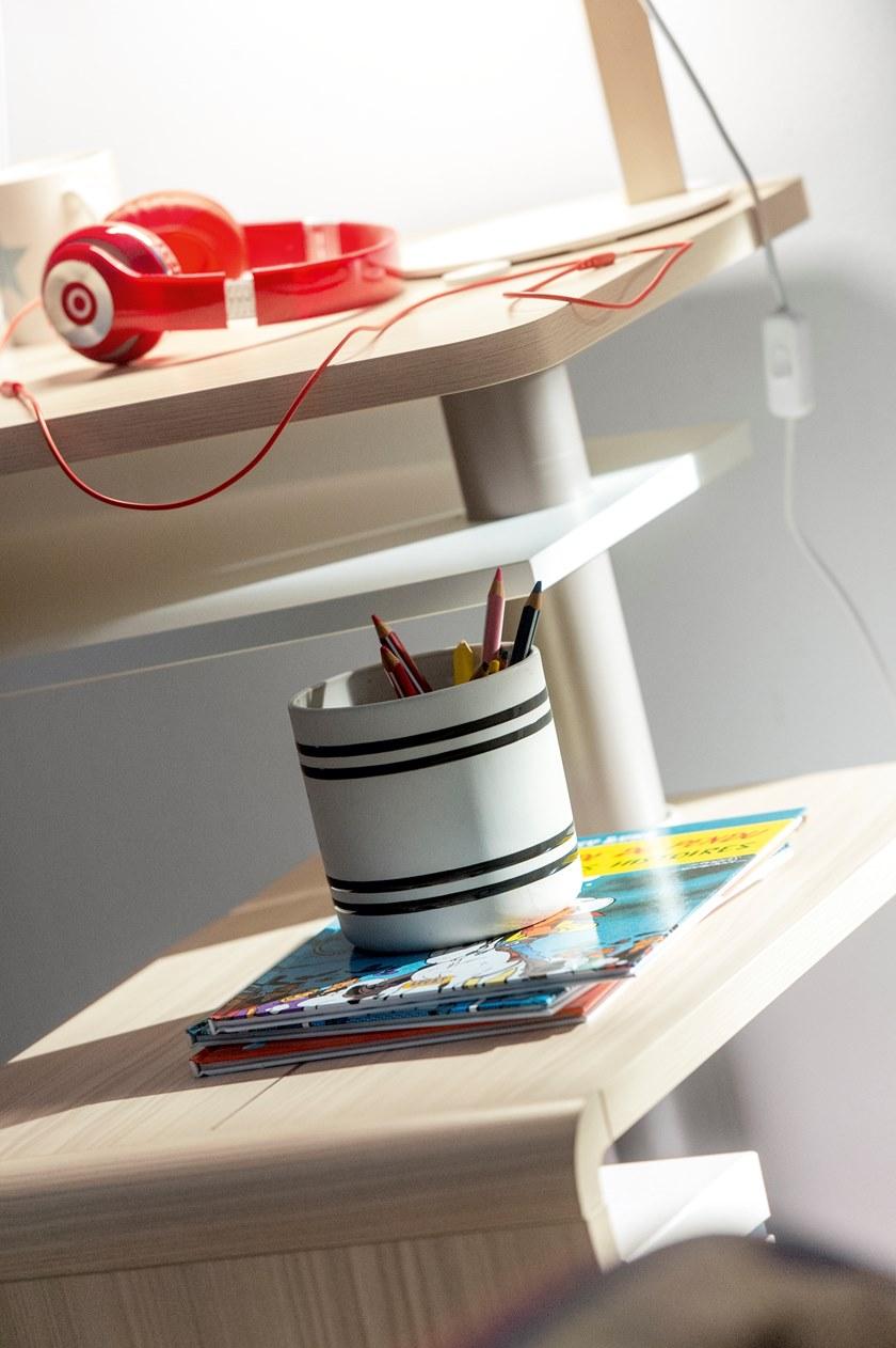 GAUTIER Открытый книжный шкаф из ясеня и белого меламина Mistral 1a16320 - Вид №2