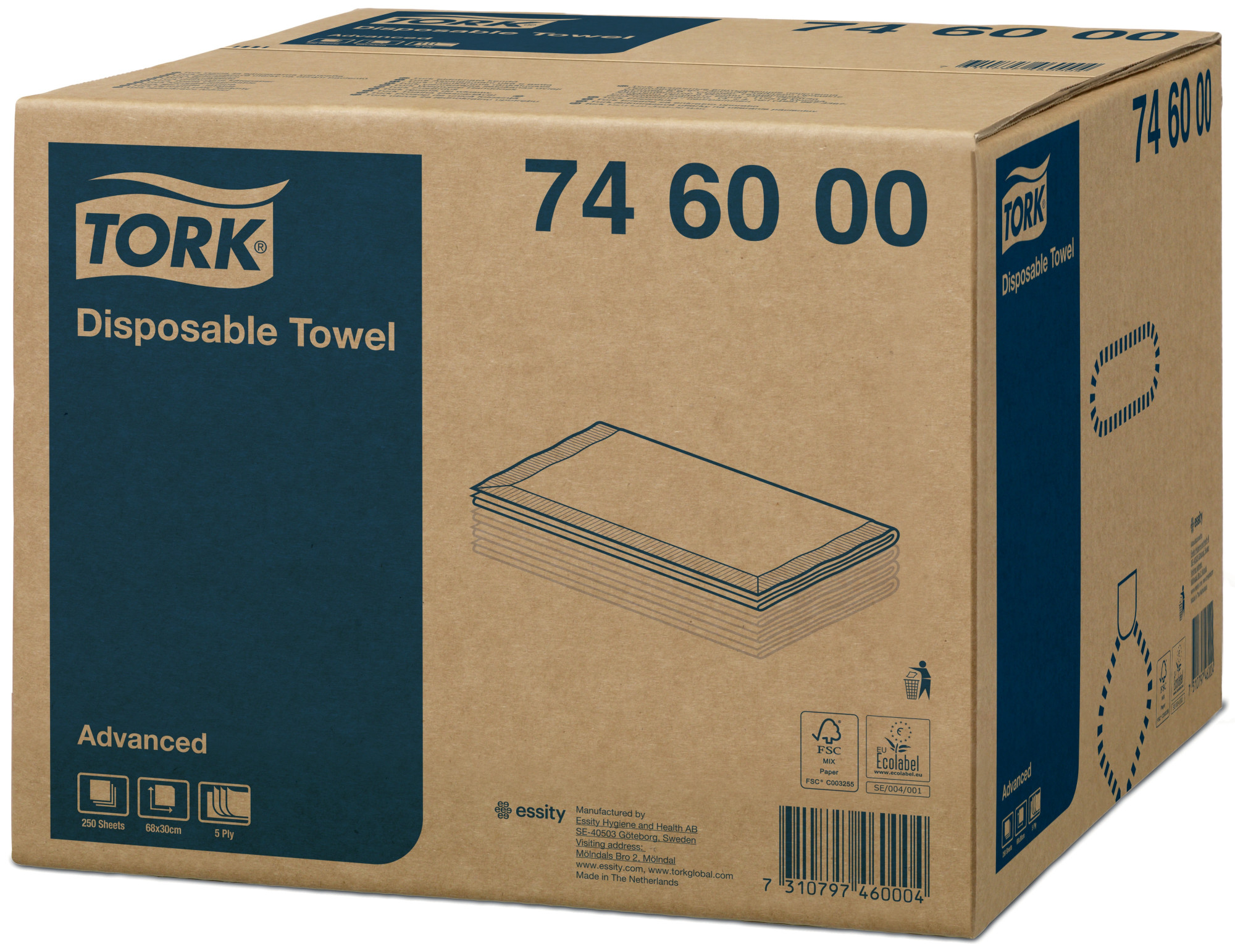 74600038 Одноразовое полотенце для волос Tork 