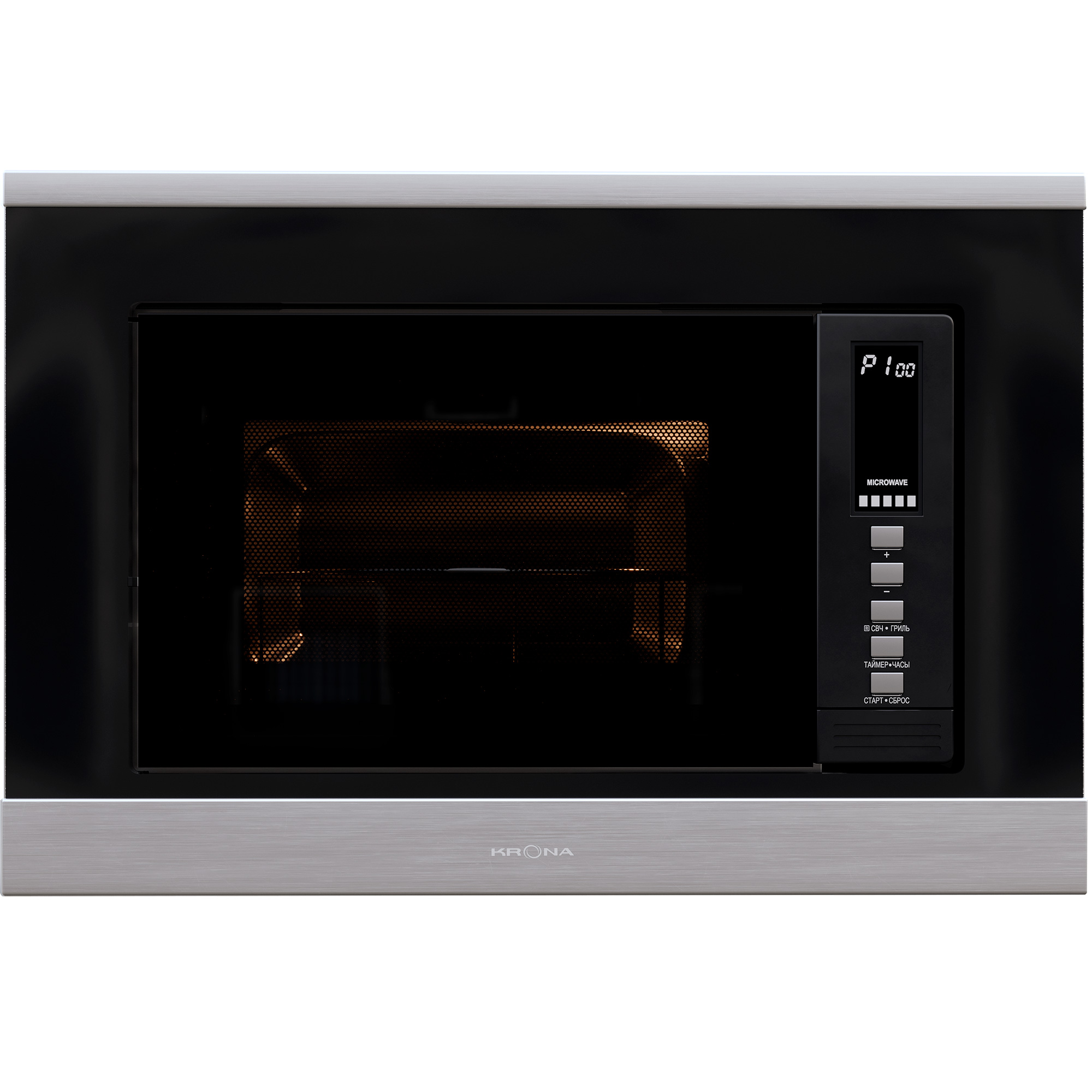 9907740 Встраиваемая микроволновая печь KRONA LAUNE 60 S K серебристый KRONA1 STDN-0054837
