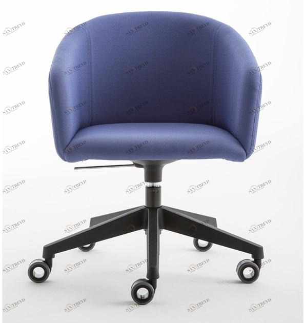 Luxy Стул из ткани с подлокотниками на колесиках Bloom 4blfn86, 4blfb88, 4blfc90