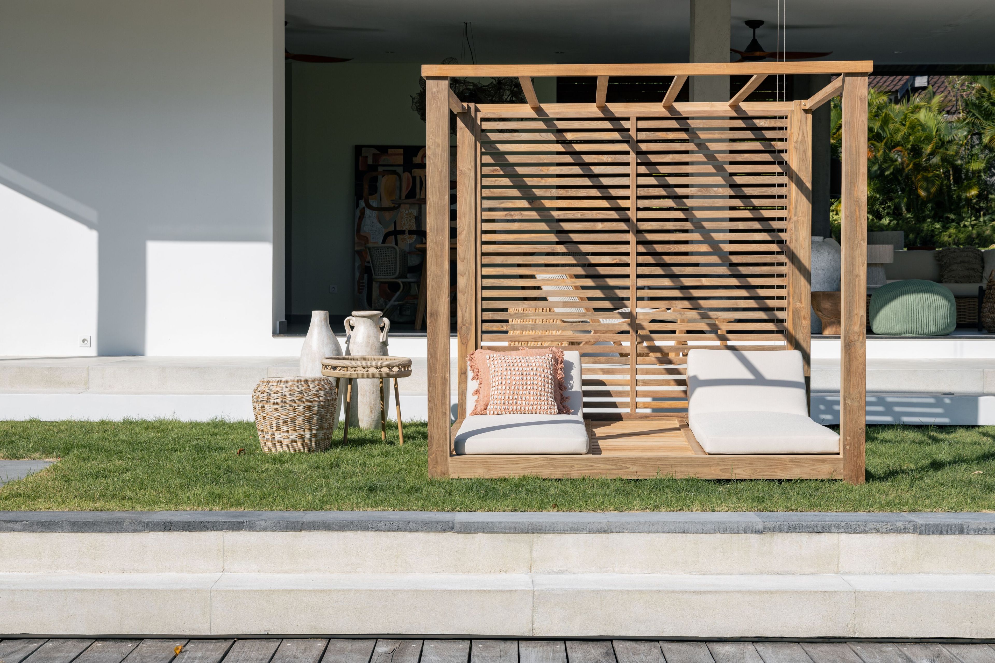 Садовая кровать из тикового дерева с балдахином cbdesign Zen ARCH-00057719 - Вид №3