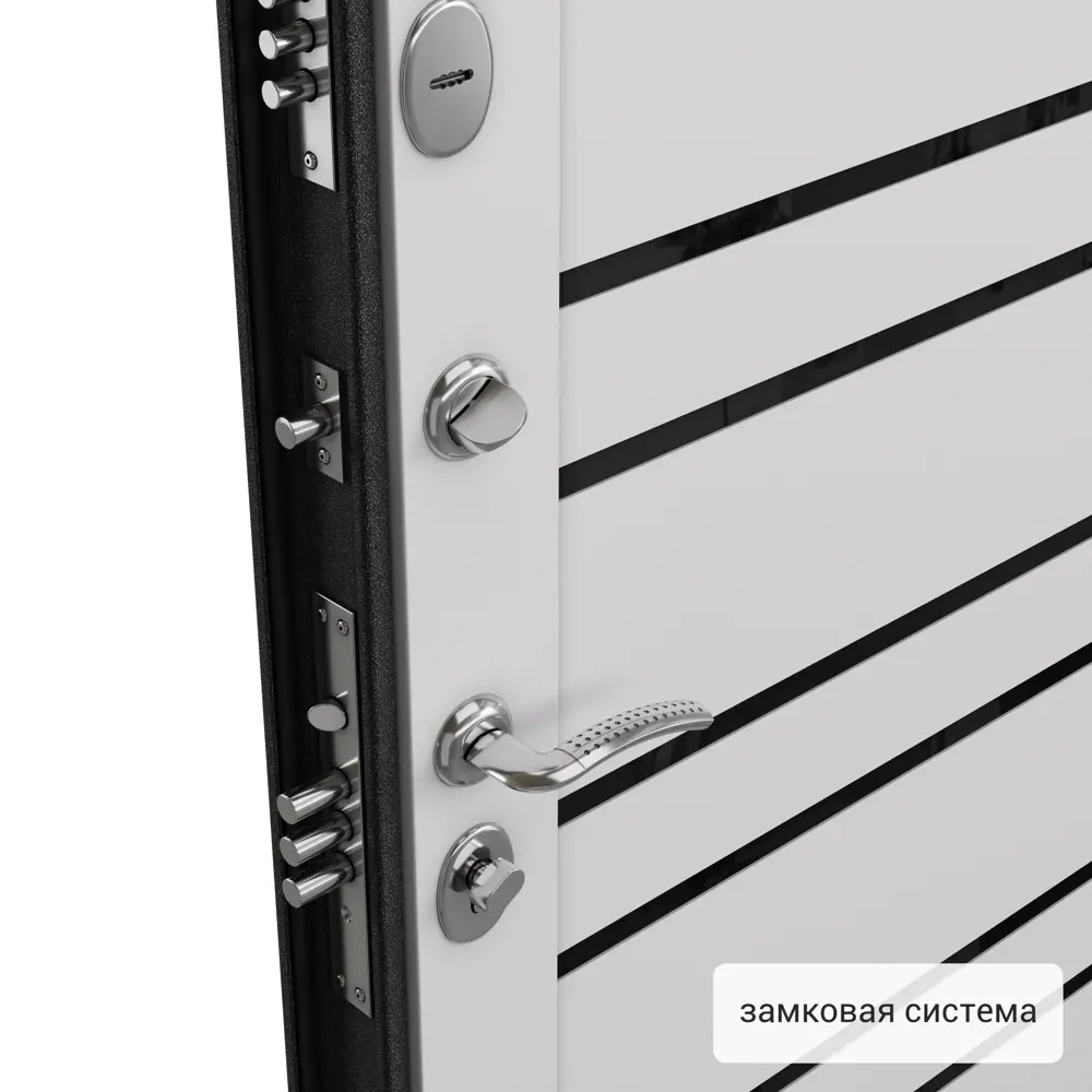 Дверь входная металлическая Страйд Уна 860 мм правая цвет черный TOREX STLM-2163294 - Вид №1