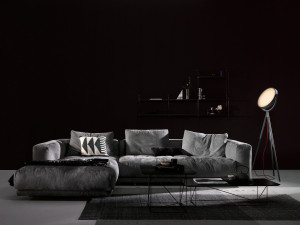 Диван с полуостровом