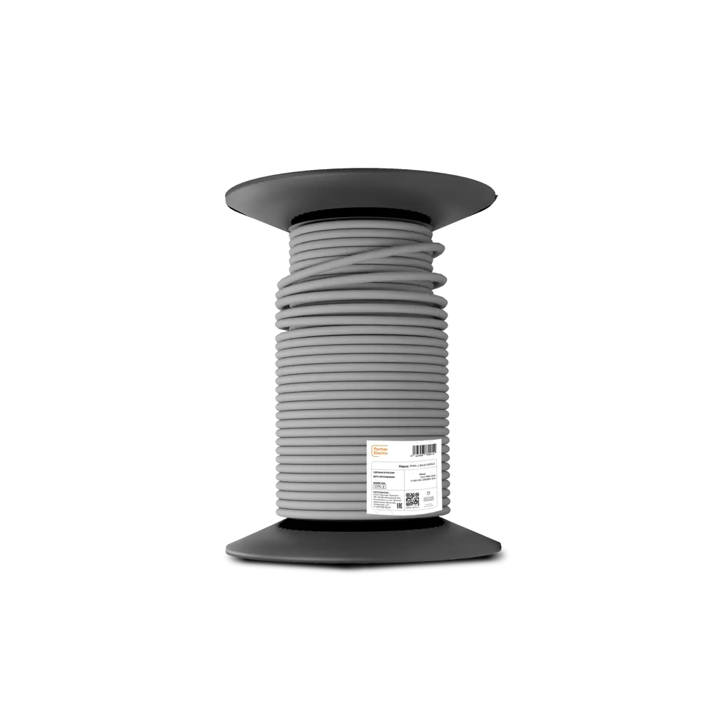 Кабель Партнер-Электро NYM 3x1.5 на отрез ГОСТ цвет серый STLM-2178595 - Вид №1