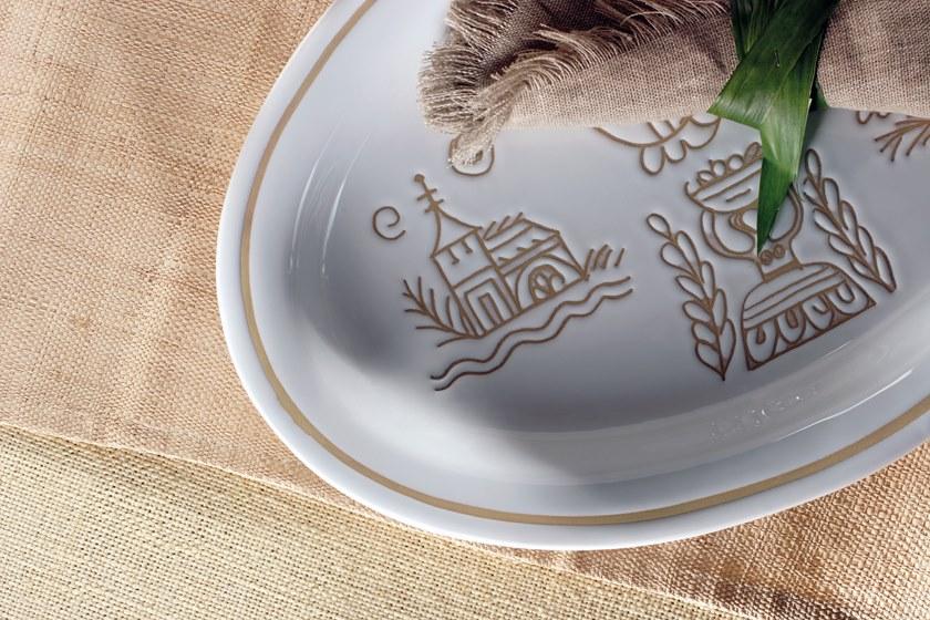 Cerasarda Овальный поднос из керамики Vallauris Vo2va/vo3va - Вид №1