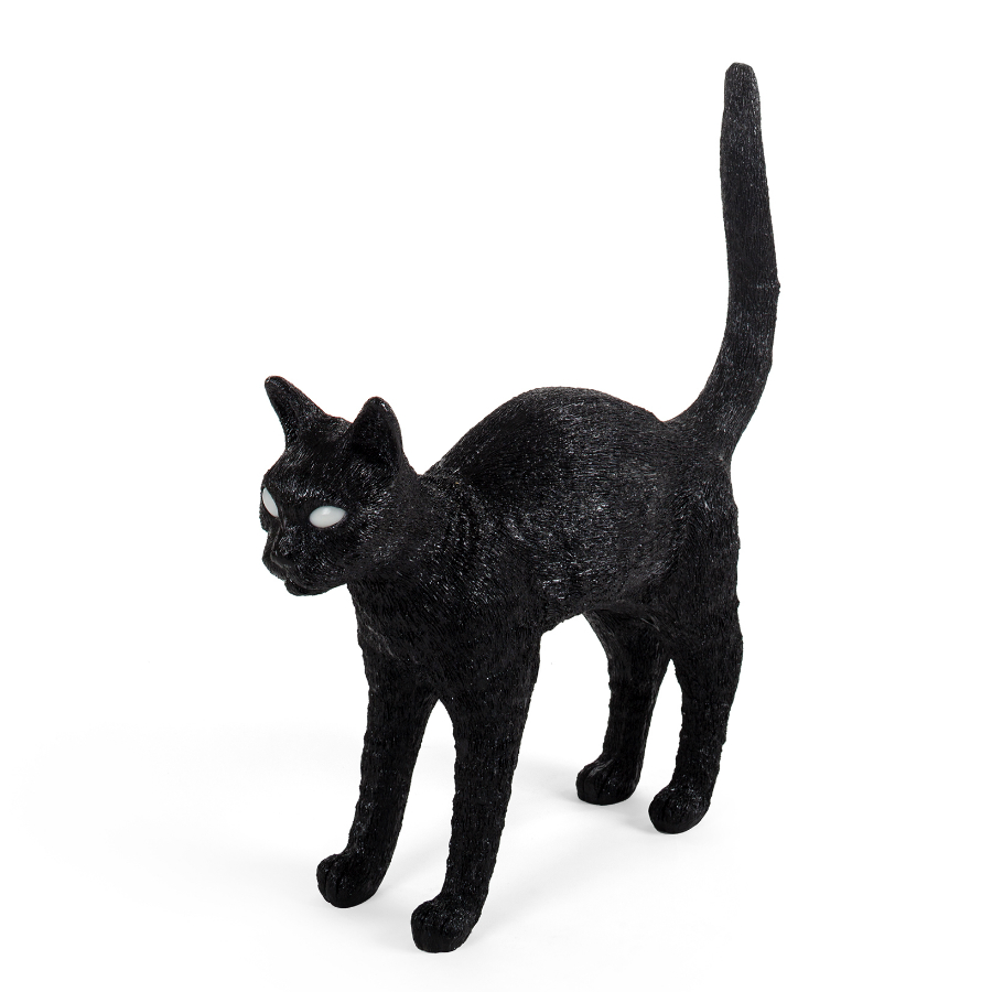 Светильник настольный Jobby The Cat, черный Seletti 15041 - Вид №5
