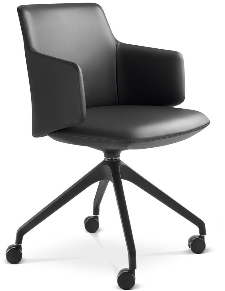 LD Seating Офисное кресло из кожи с подлокотниками Melody meeting 360, f95 - Вид №1