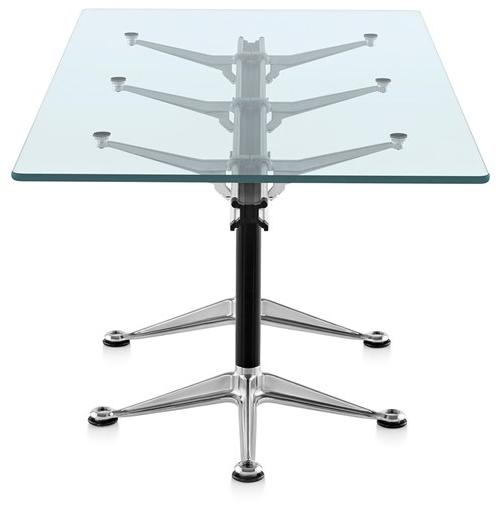 Herman Miller Рабочий стол / стол для переговоров из алюминия и стекла Burdick sun-id-1510917 - Вид №2