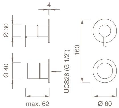 Ceadesign Душевая группа с термостатом Innovo Inv 121 - Вид №1