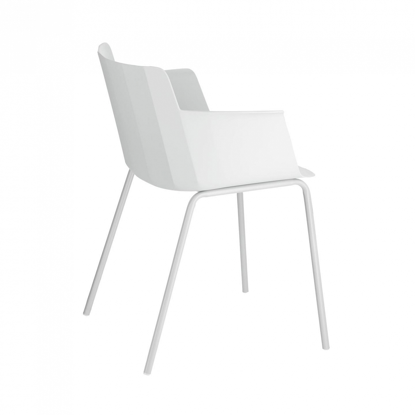 093193 серый стул с подлокотниками La Forma Hannia 