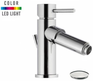 Remer Rubinetterie Смеситель для биде со светодиодной панелью из хромированной латуни Minimal color Nr 20 2