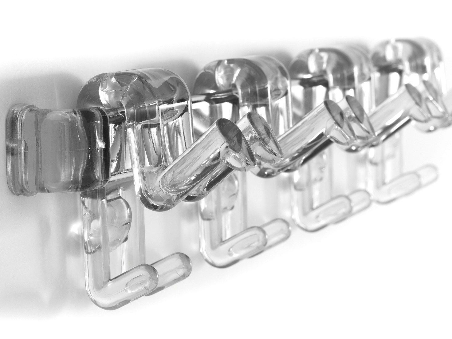 Стальная и пластиковая полупрозрачная настенная вешалка Inday Gino ARCH-00026655