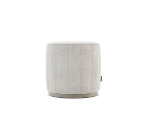 Круглый пуф из ткани