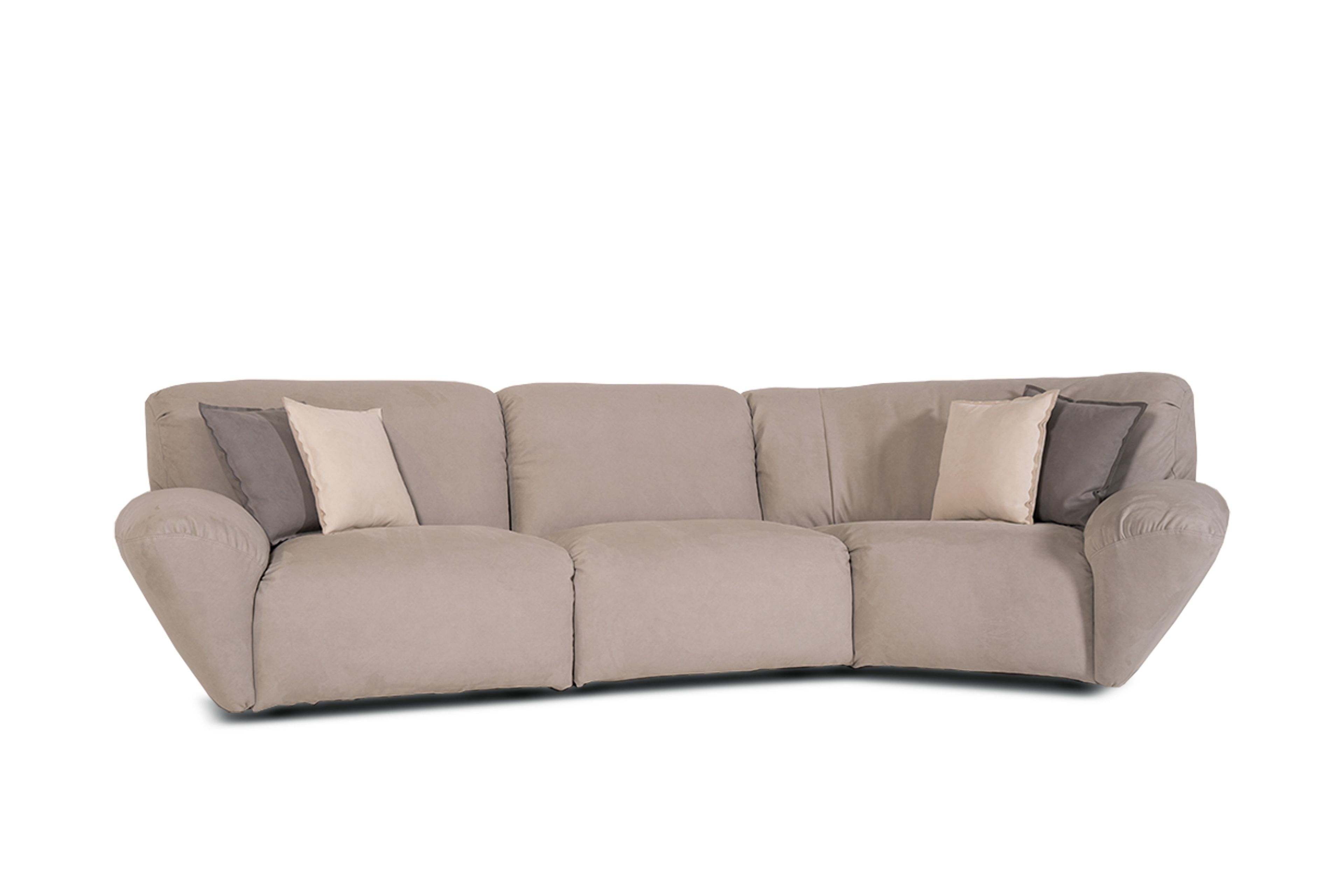 Изогнутый диван из микрофибры Mantellassi 1926 Beluga ARCH-00115325 - Вид №4