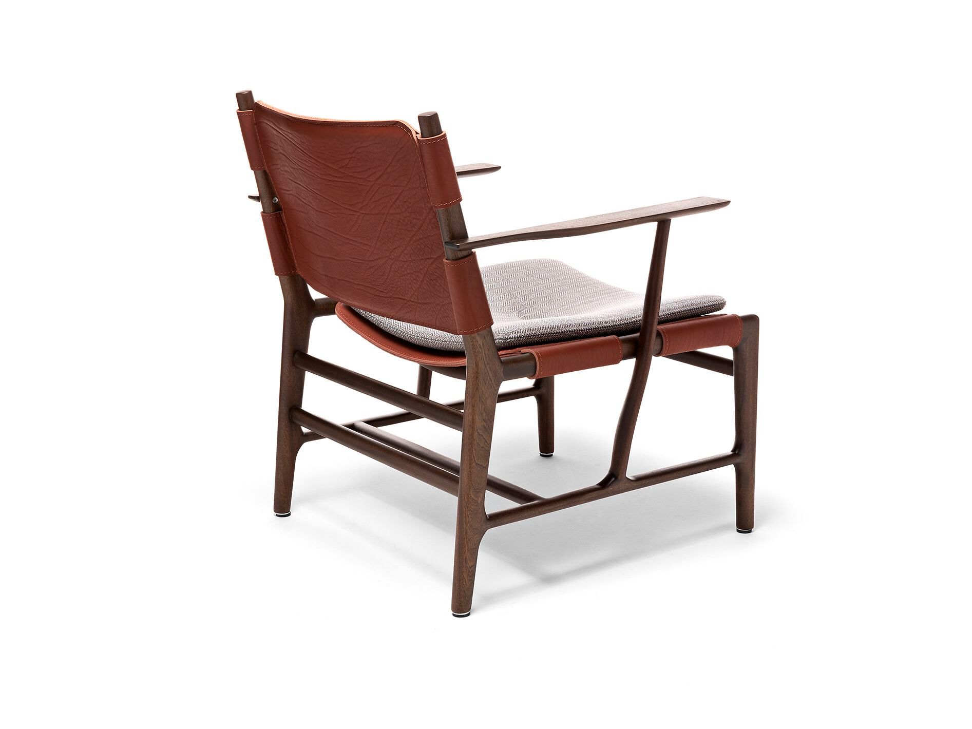 Садовое кресло из красного дерева и кожи Exteta Levante ARCH-00055416 - Вид №1