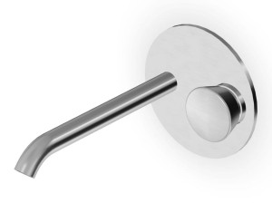 Смеситель для раковины из нержавеющей стали с пластиной