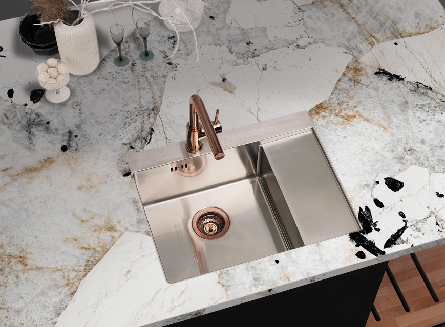 Столешницы для кухни - Люкс стоун LIGRON LIST416 2450 - Вид №10