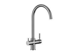 Однорычажный смеситель для кухни с поворотным изливом