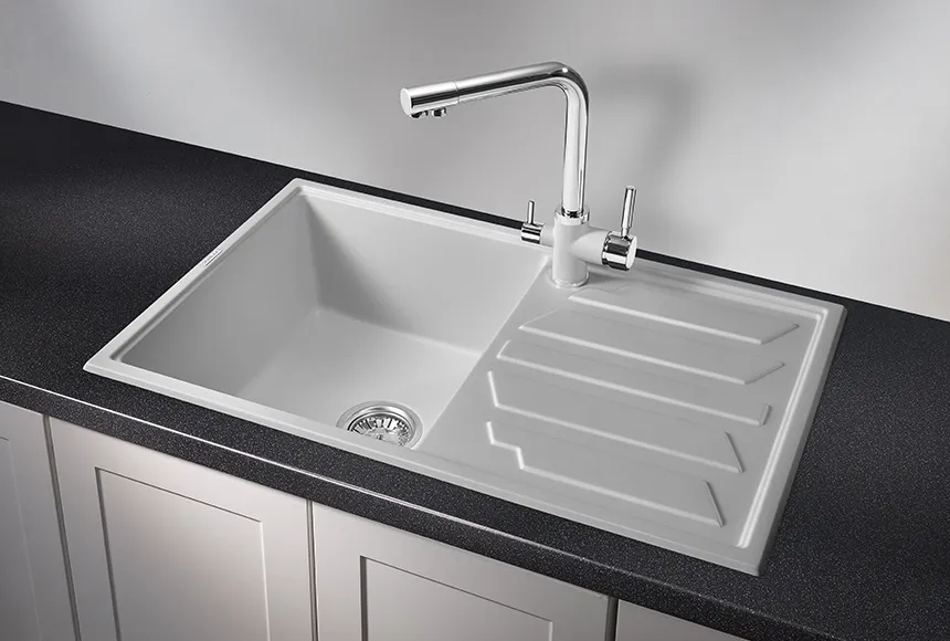 8002, СЛАНЕЦ, кухонная мойка, кварц GRANULA 8002-ST27