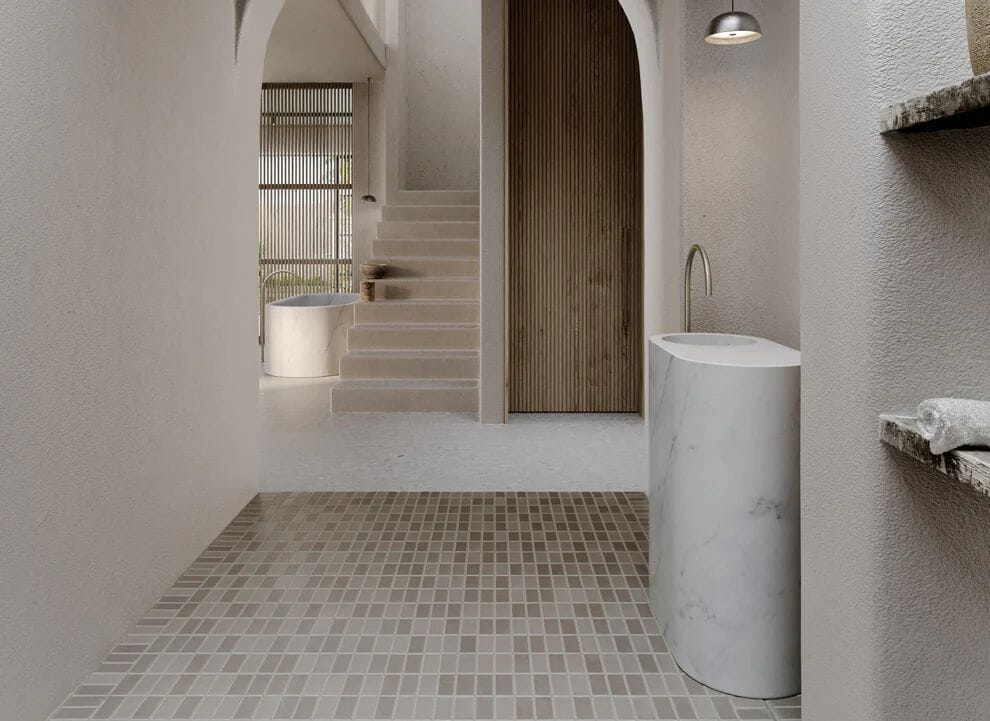 Индивидуальный мраморный отдельно стоящий умывальник COCOON John Pawson ARCH-00043475 - Вид №1