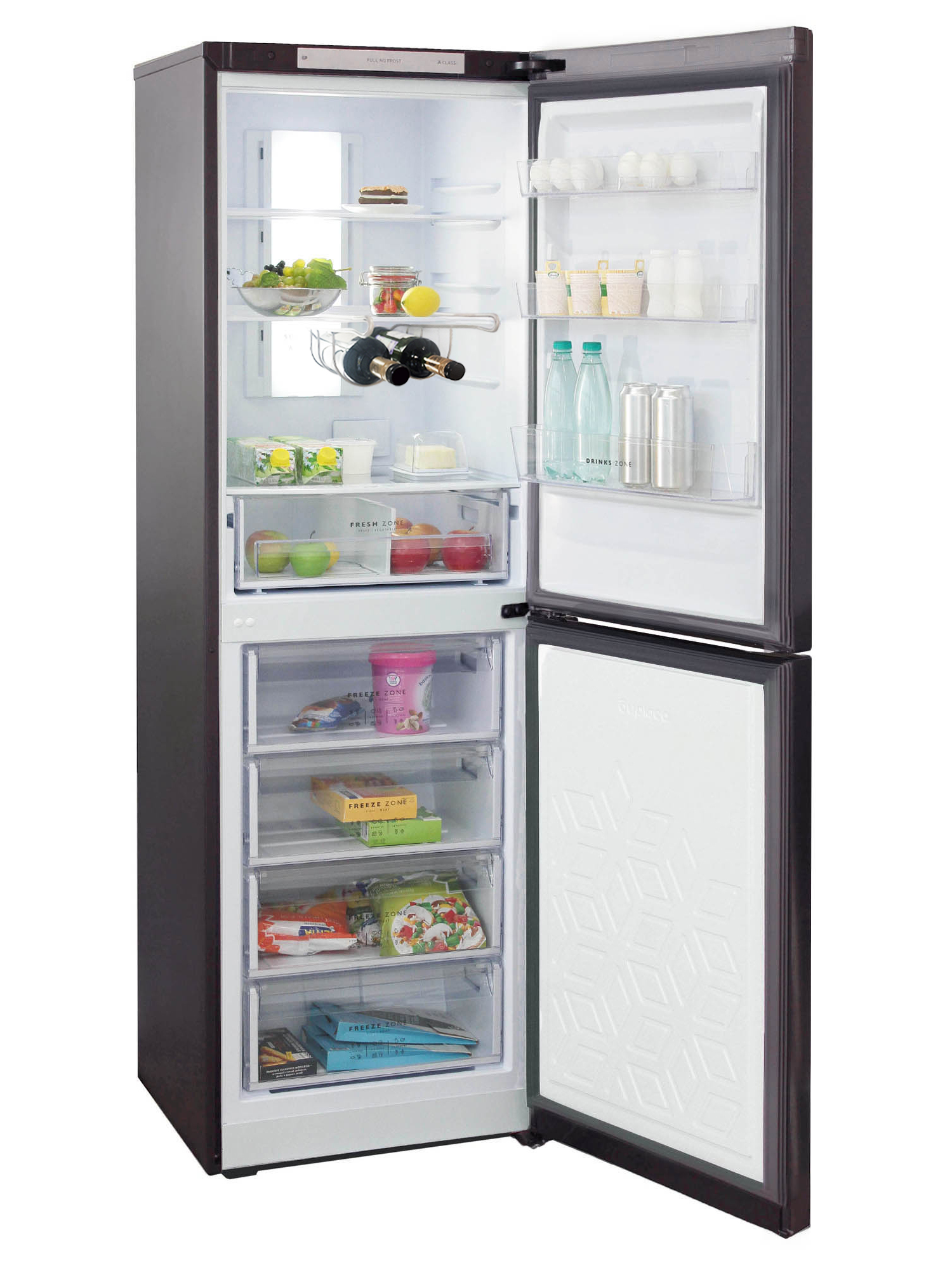 9081560 Холодильник с морозильником   Бирюса W940NF серый STDN-0003495 - Вид №4