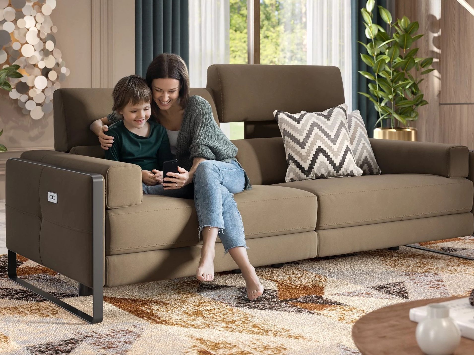 3-местный тканевый диван Sofanella MILO ARCH-00023885 - Вид №2