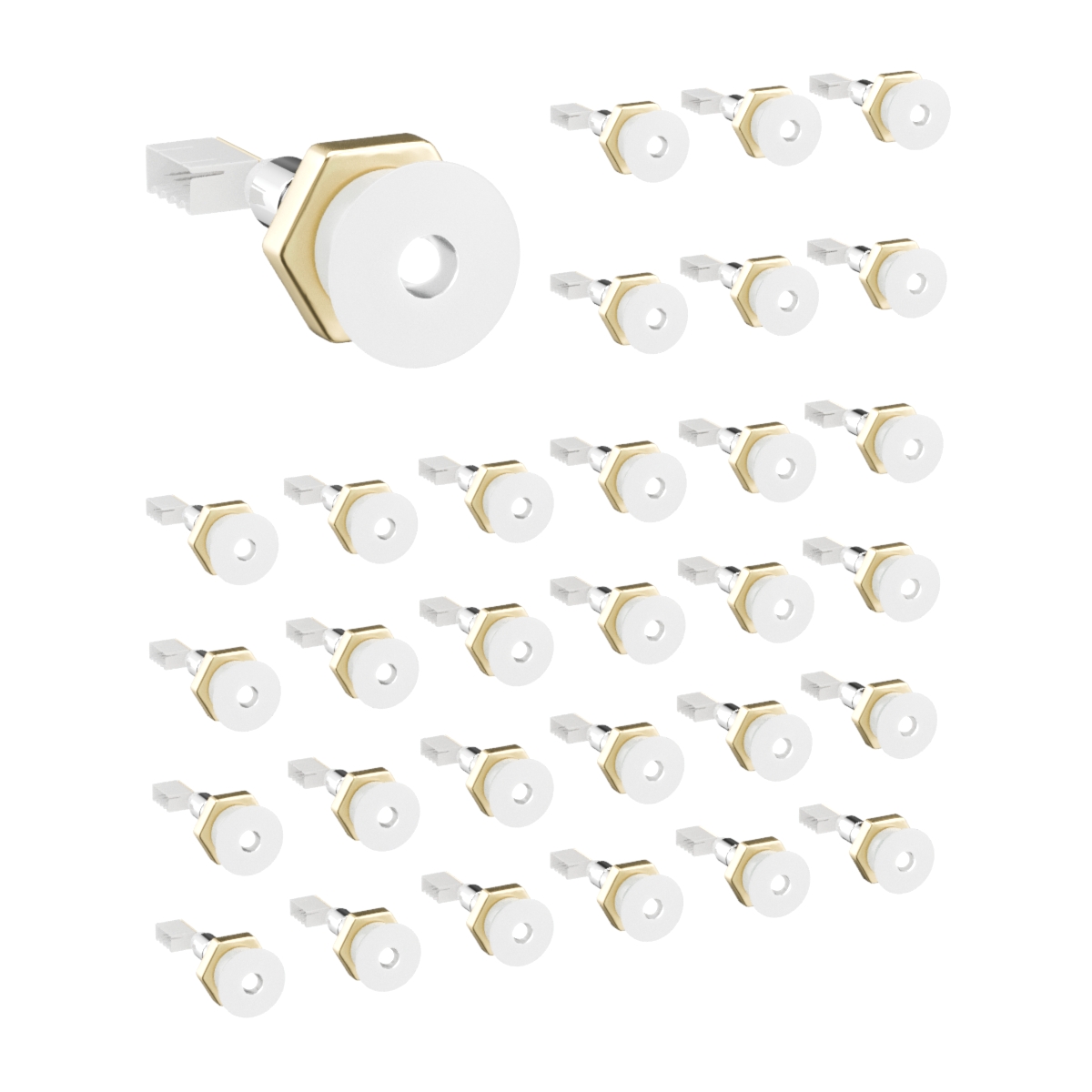 У15218 Опция Звездный дождь пластик 8 см цвет Белый 1 Marka Россия 