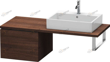 LC583205353 L-Cube Шкафчик для консоли Каштан темный, декор Duravit
