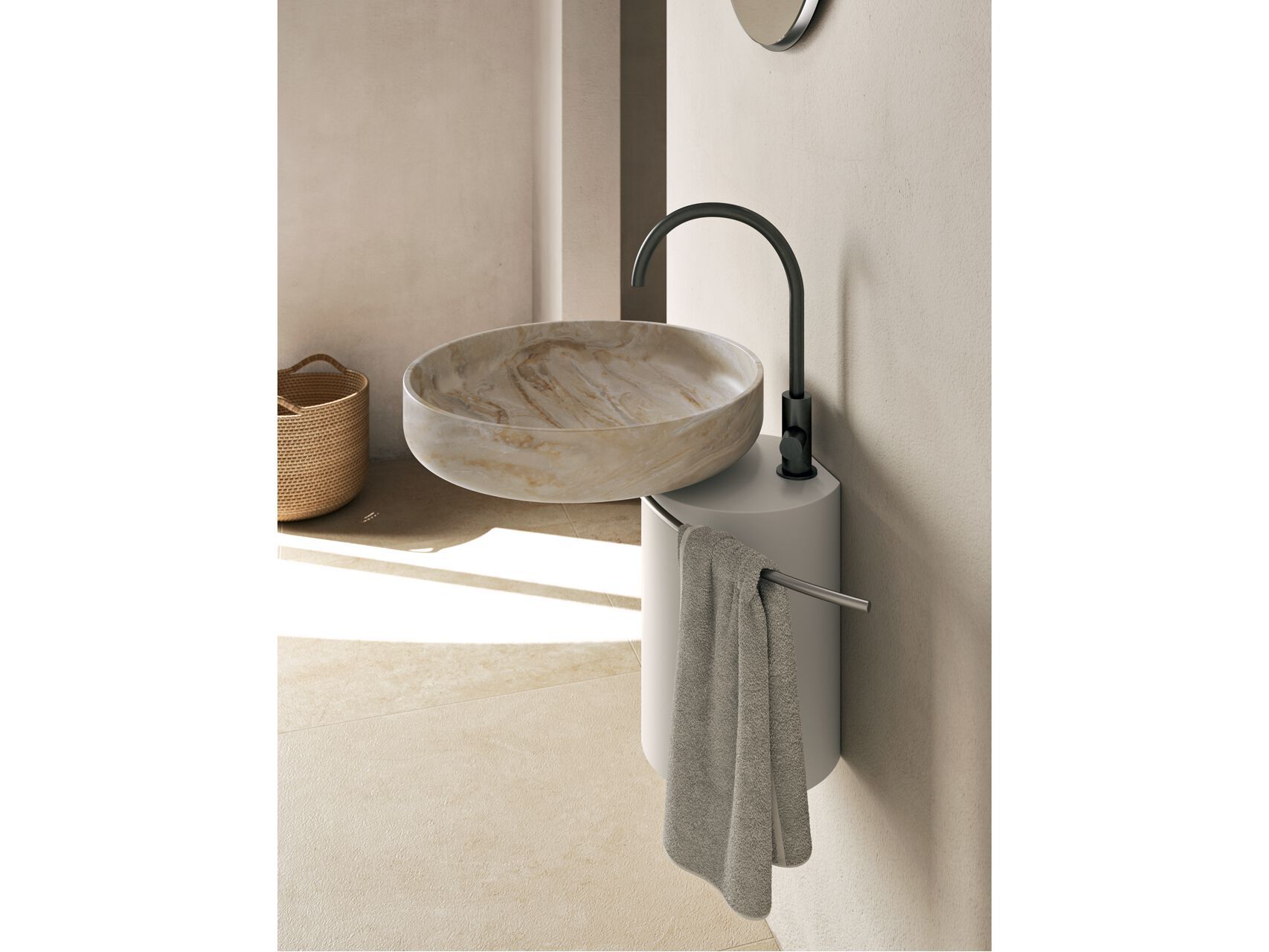 Мраморная подвесная раковина Rexa O_O ARCH-00042941