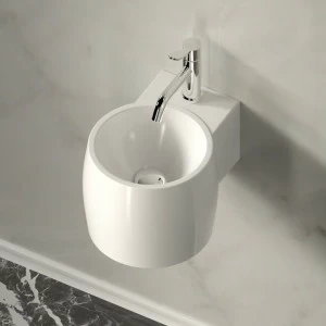 ACER0710NZEXMAR Подвесная раковина настенная круглая Agape  белая