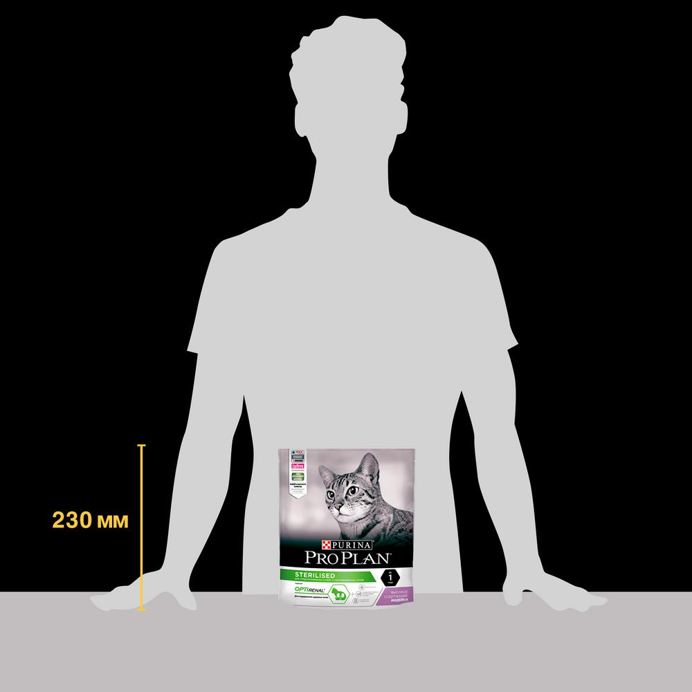 Т0027365 Корм для кошек для стерилизованных и кастрированных, индейка сух. 400 г Pro Plan  - Вид №7