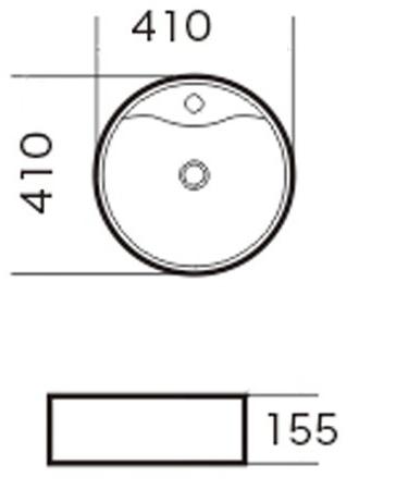 GR-3012 Накладная раковина на столешницу  прямоугольная Grossman  - Вид №2