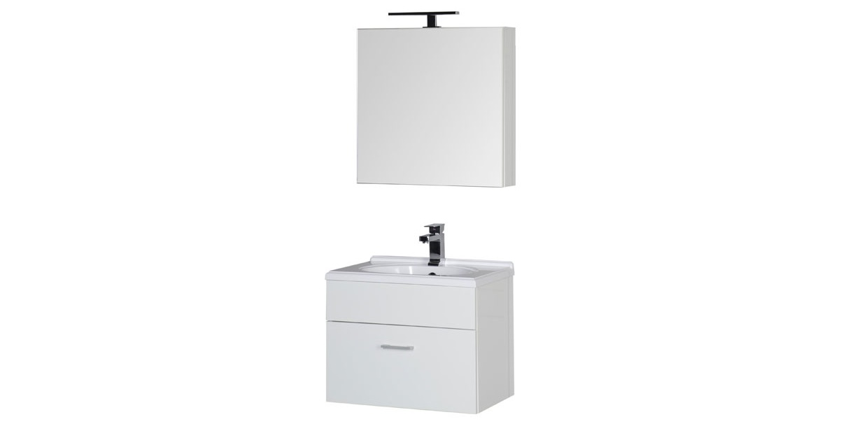 Комплект мебели Aquanet Данте 60 белый (камерино) 00161104 - Вид №1